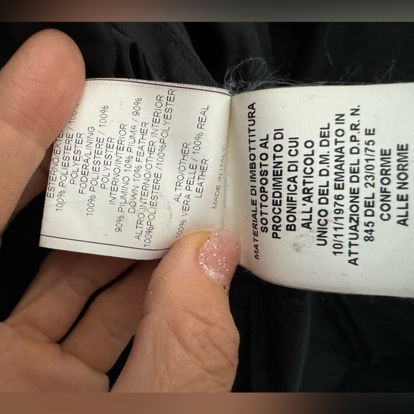 Preloved Black Ermanno Scervino jacket with leather fringes - Picture 5 of 14